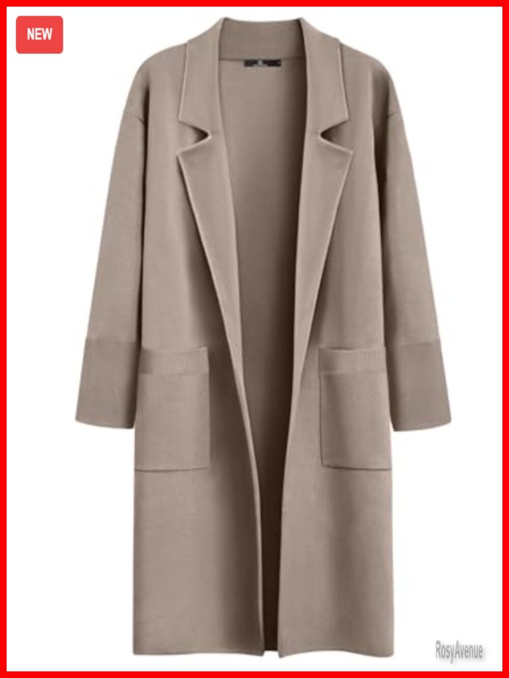 Oversized Long Cardigan Sweater Coatigan Shawl Collar Knit Jacket